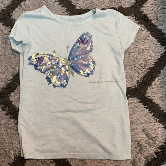 Girls Butterfly T-Shirt - Picture 3 of 3